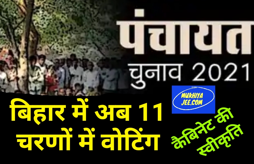 Bihar Panchayat Chunav 2021 : बिहार पंचायत चुनाव पर लग गयी कैबिनेट की मुहर, 11 चरणों में होगी वोटिंग