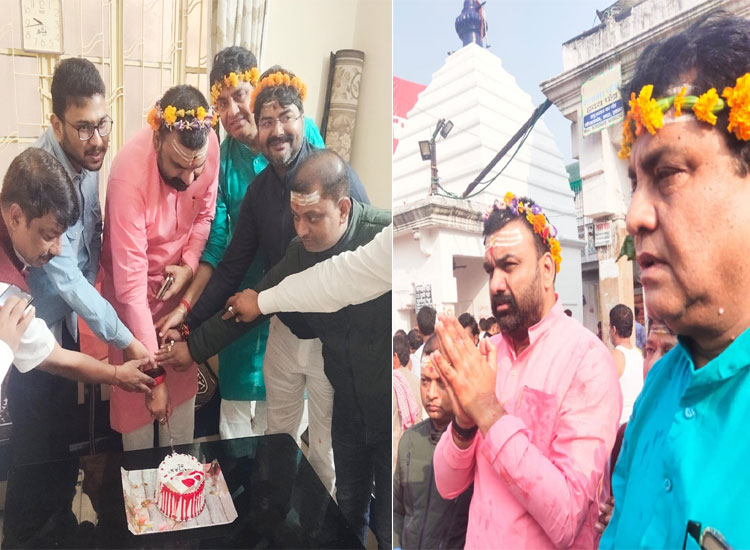 Samrat Chaudhary Birthday : पंचायती राज मंत्री सम्राट चौधरी हो गए 53 साल के, जन्म दिन पर बाबा नगरी में की पूजा; सर्किट हाउस में काटे केक, देखें तस्वीरों में